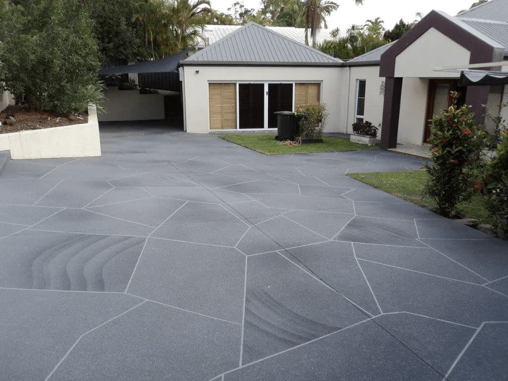 Concrete driveway - after